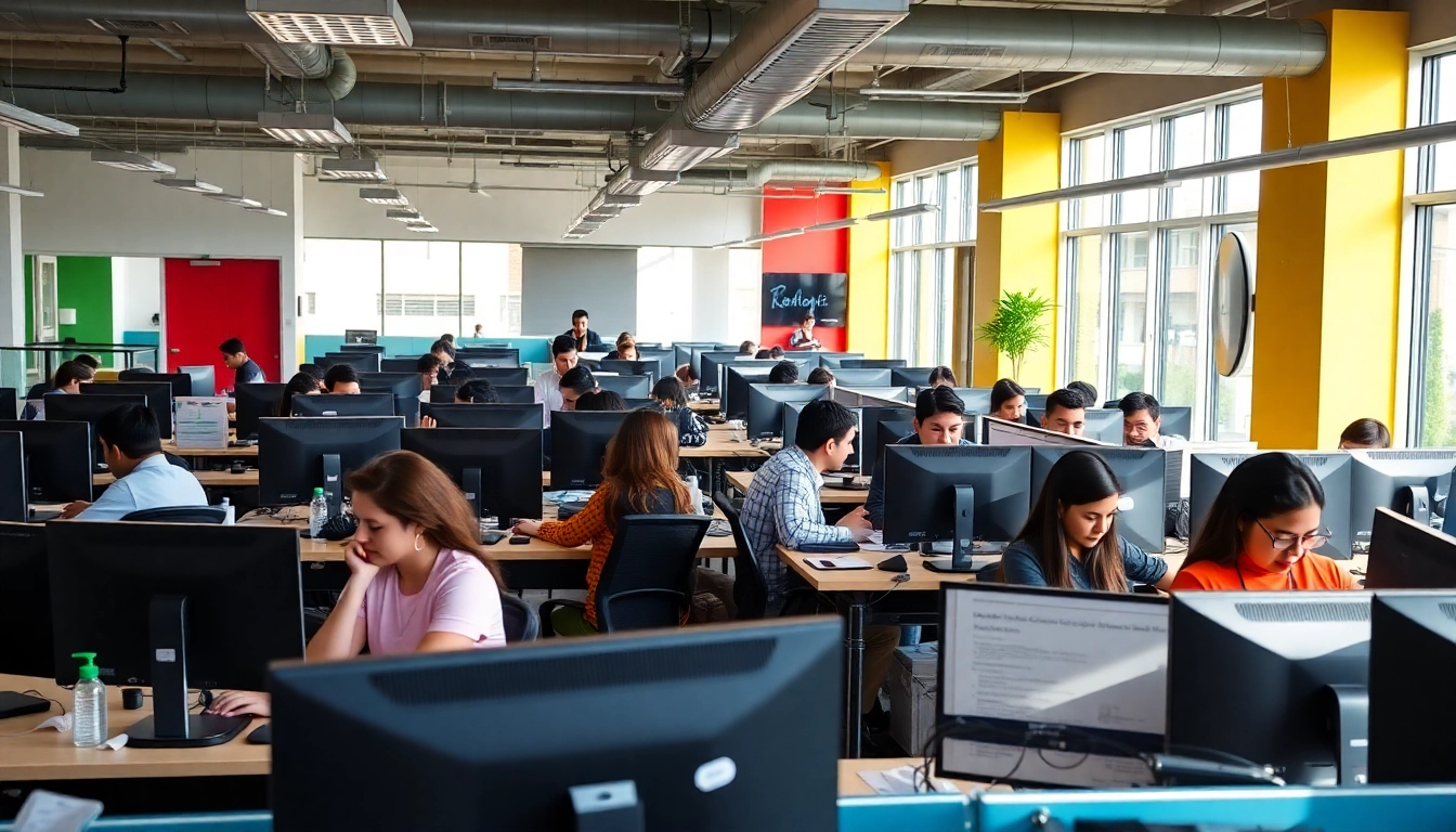 Engaged agents working at call centers in Tijuana Mexico, demonstrating professionalism and customer service.