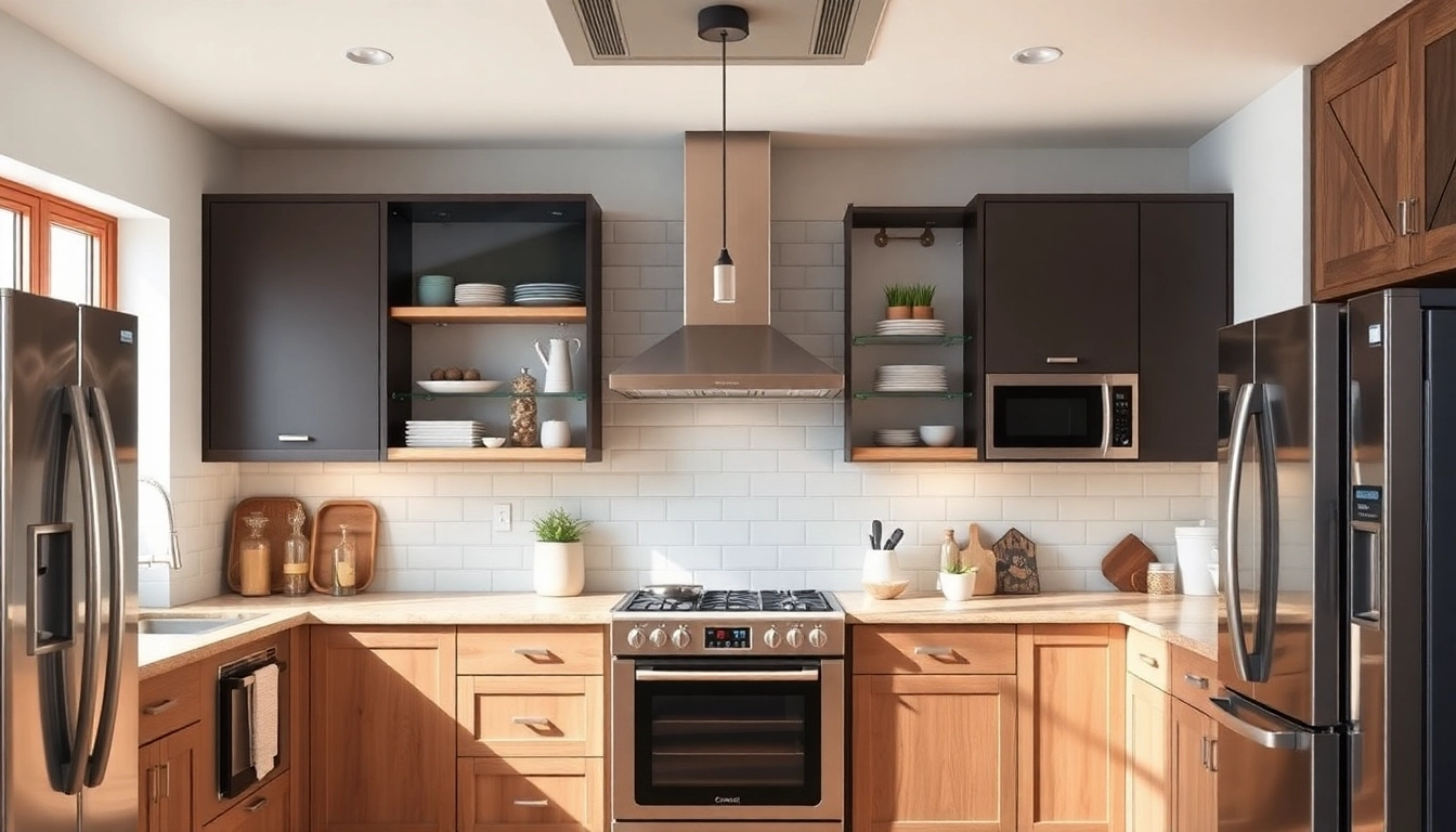 Showcase of affordable kitchen appliances featuring sleek designs and modern finishes in a stylish kitchen setting.