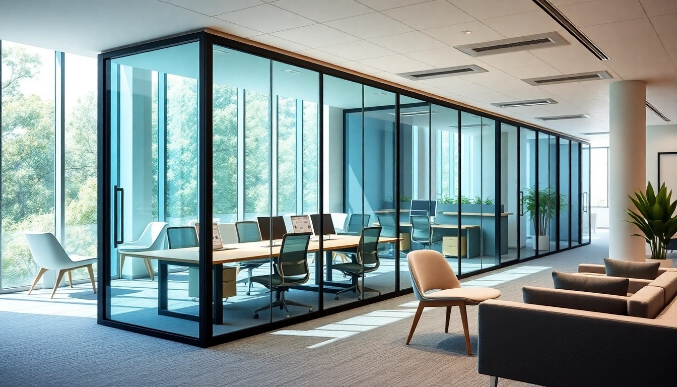 Enhance your space with movable glass partitions that offer flexibility and modern aesthetics.