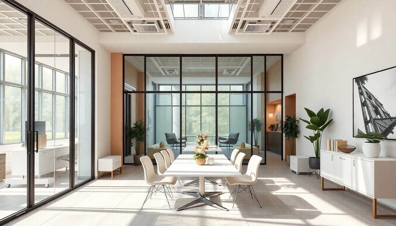Enhance your office design with movable glass partitions that provide flexibility and modern elegance in workspaces.