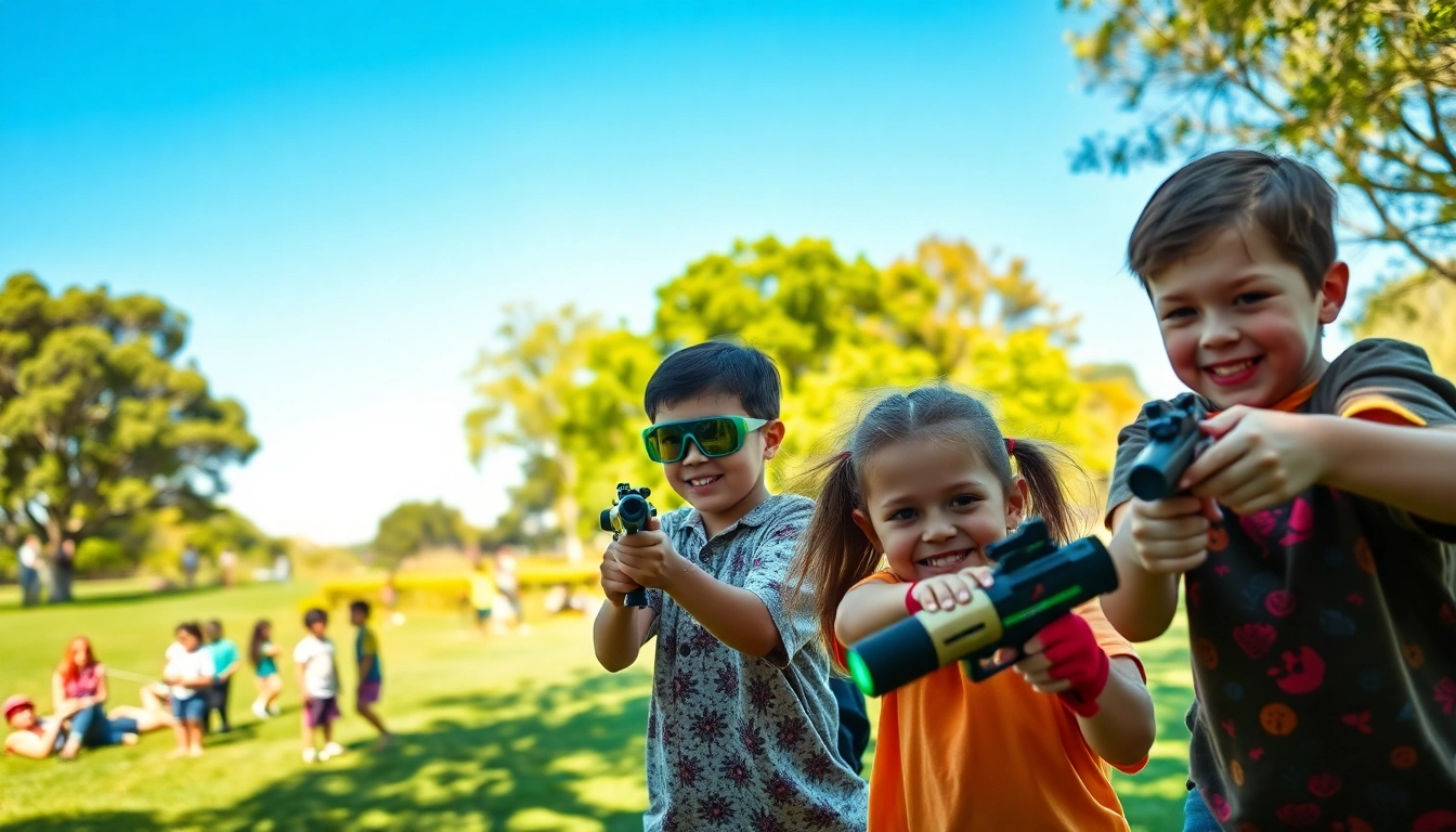 Engaging activities at a wildfire event perth with children enjoying outdoor fun in a vibrant park setting.