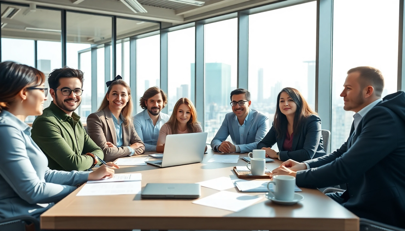 Créez votre societe commerciale lors d'une réunion professionnelle avec des entrepreneurs diversifiés.