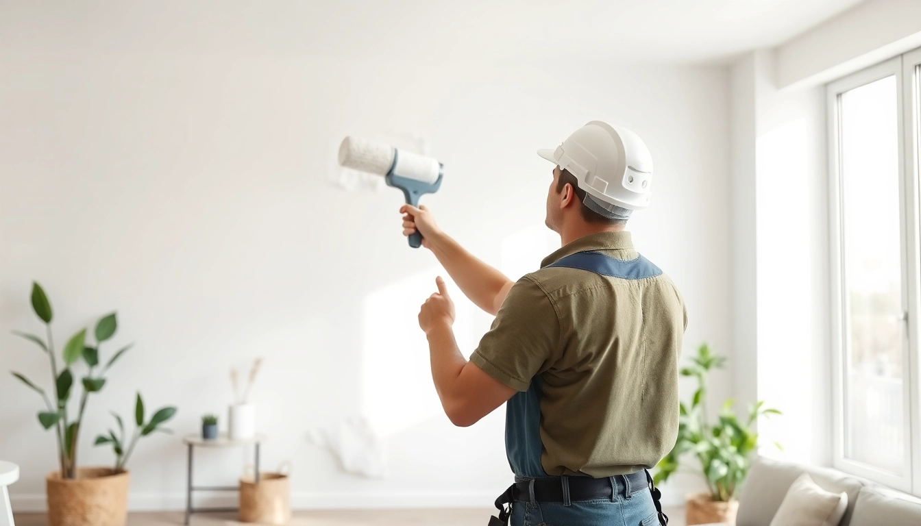 Hiring drywall painting contractors near me for professional interior finishes.