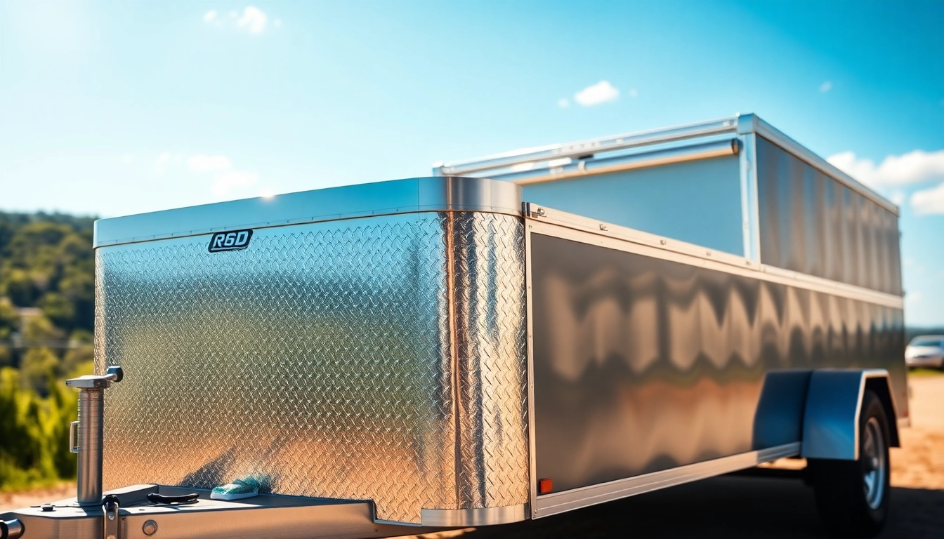 Showcasing high-quality trailers near me in a scenic outdoor setting with rich details.