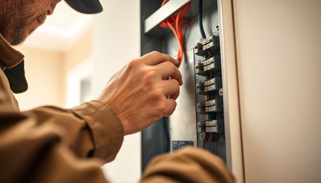 Electrical Panel Clearwater expert performing inspections and upgrades in a residential setting.