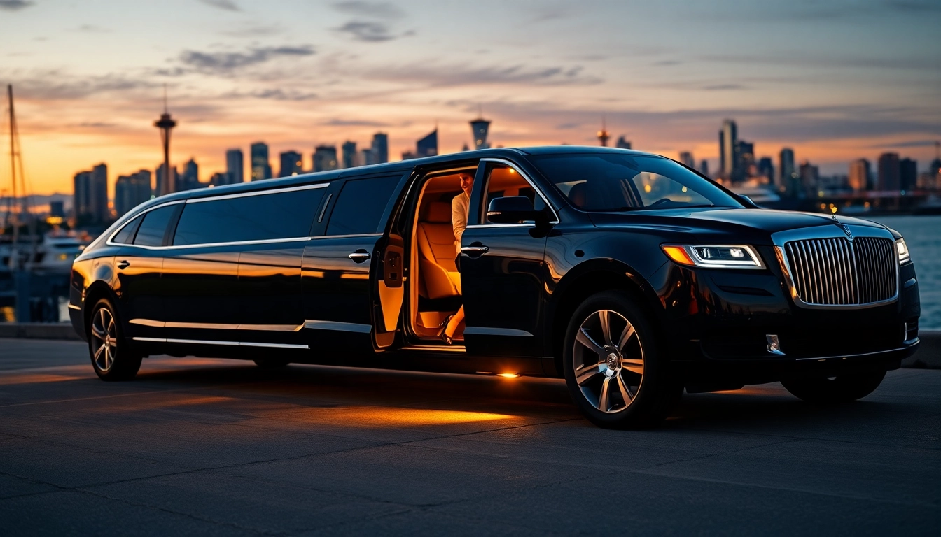 Experience the luxury and comfort of Vancouver to Seattle Limo Service with a stylish limousine.