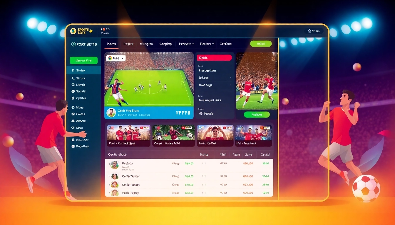 Engaging visual representation of situs judi bola showcasing online betting features and vibrant sports action.