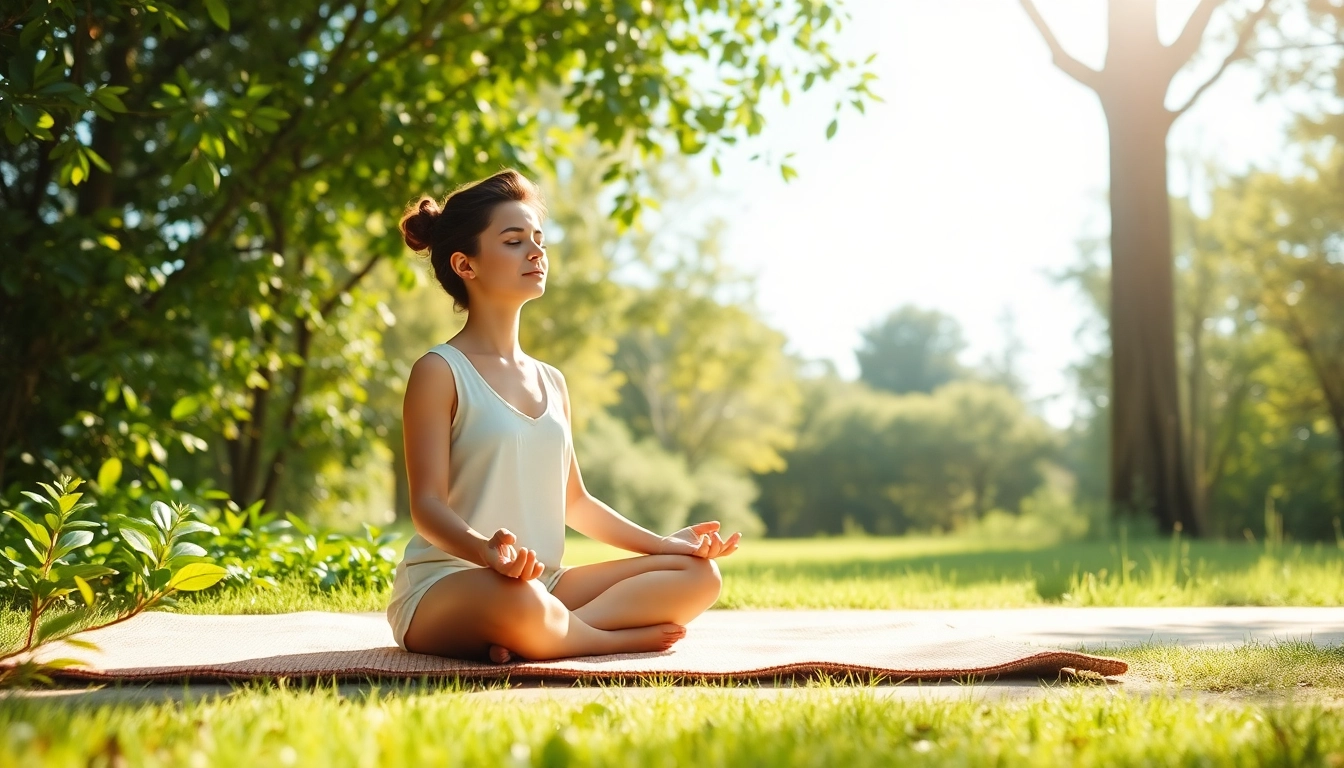 Person practicing mindfulness in nature for healing trauma